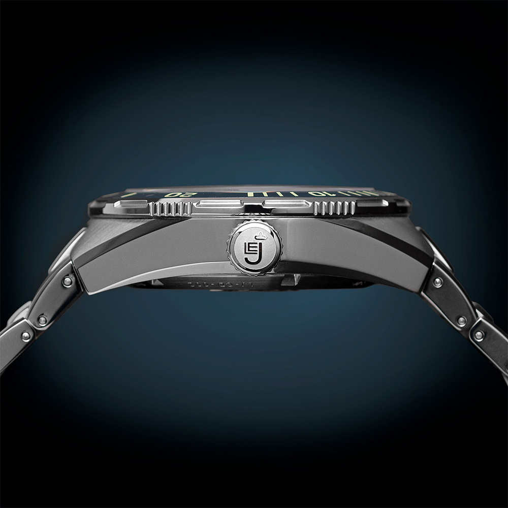 Le Jour Coral Diver 42mm Swiss Automatic Men's Diver Watch Black Bezel/Gray Dial LJ-CD-003